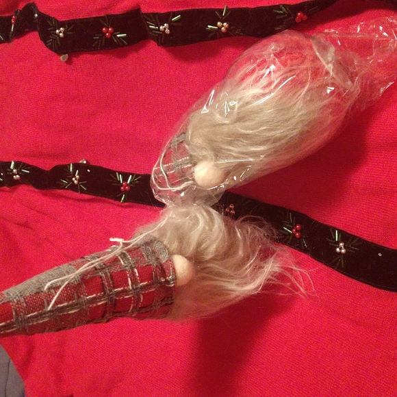 2pc Set of Lighted Gnome Ornaments - Picture 4 of 5